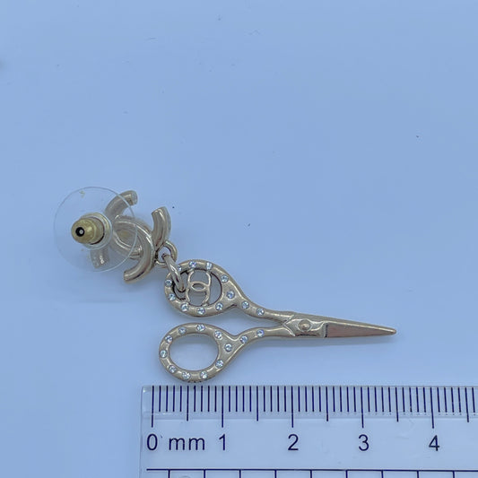 CHANEL Cocomarc Scissor Earspears B21V Earrings