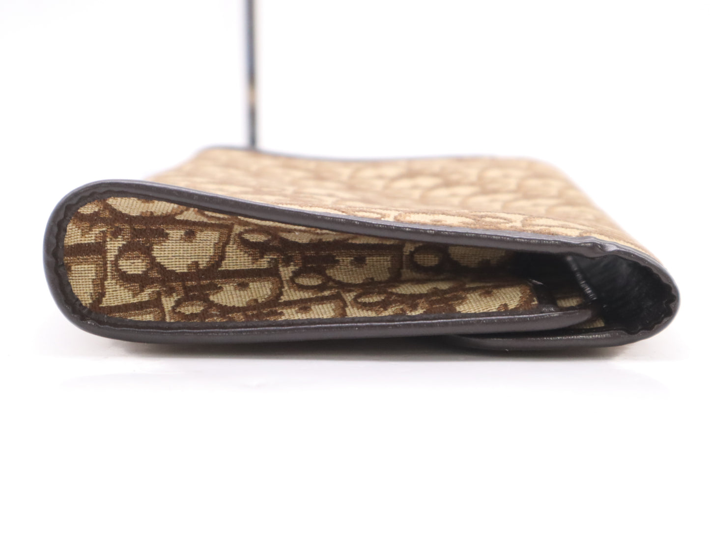 Dior Canvas Leather Trotter Brown Second Bag