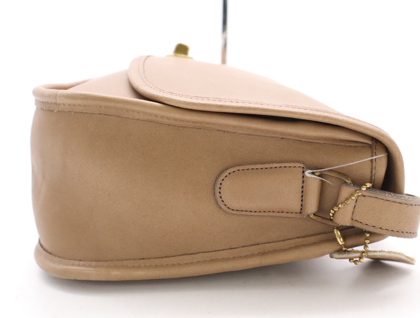 COACH Leather Shoulder Bag Beige Shoulder Bag