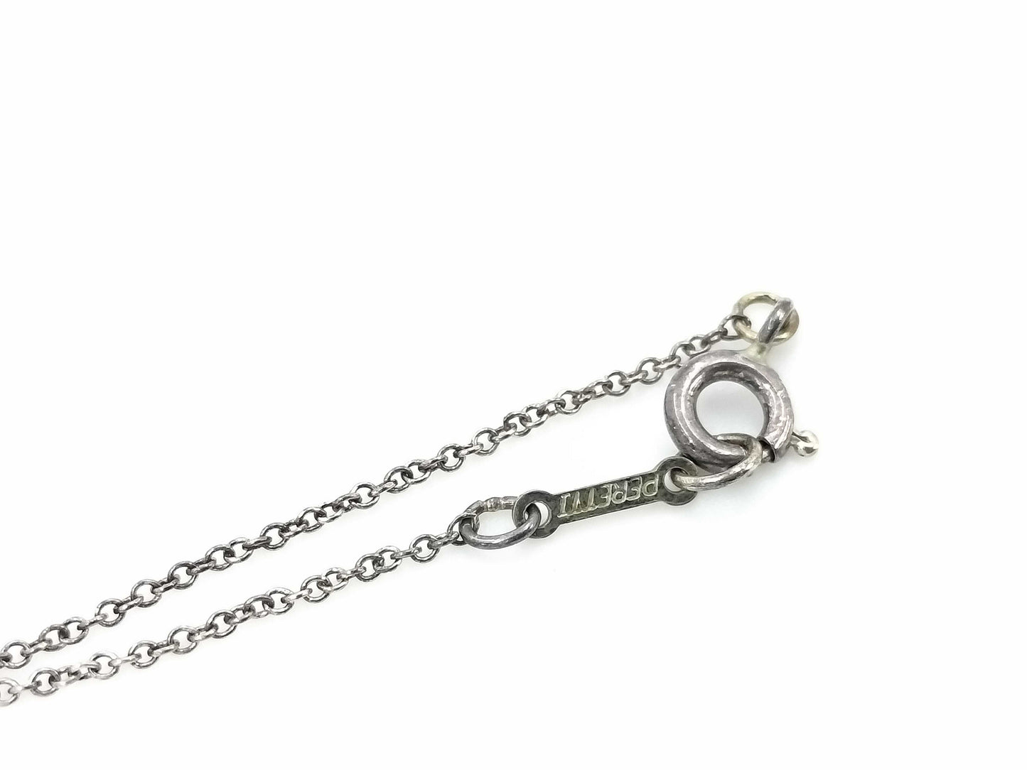 Tiffany & Co. SV925 Necklace Elsa Peretti Leaf Silver Necklace