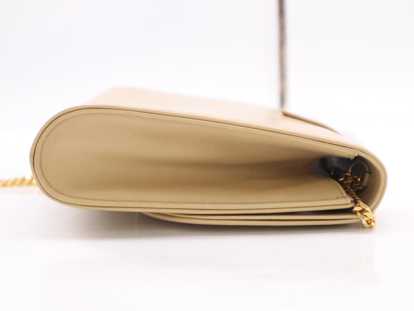 Dior Leather Logo Chain Shoulder Bag Beige with Storage Bag Shoulder Bag