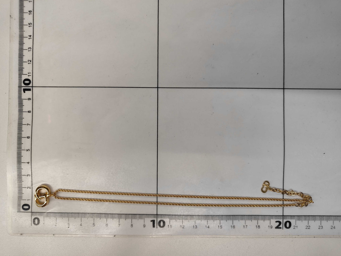 Dior GPCD logo chain necklace gold necklace