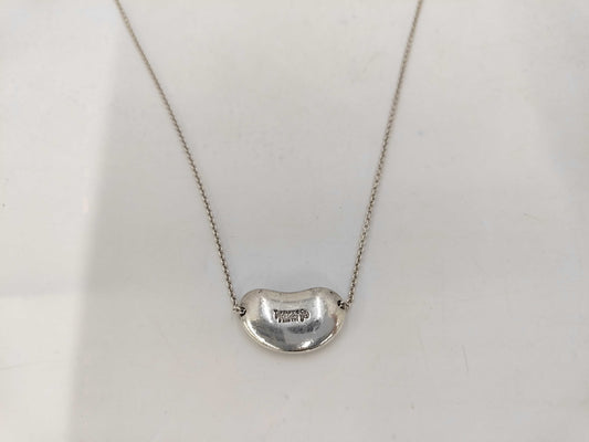 Tiffany & Co. SV925 Bean Necklace Silver Necklace