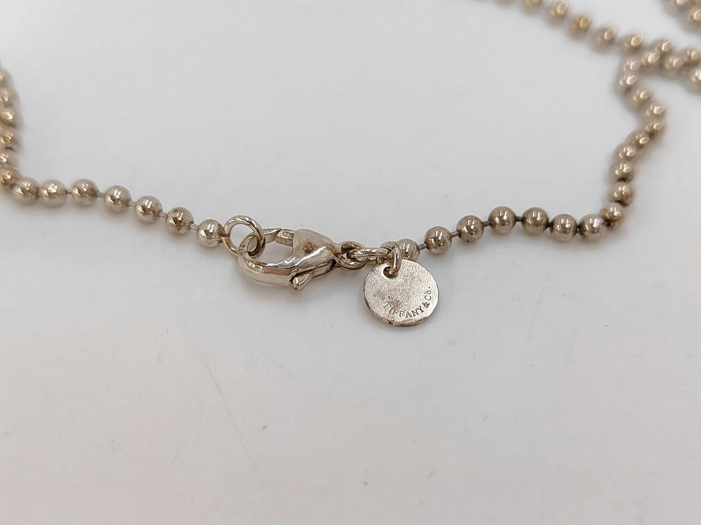Tiffany & Co. SV925 Return to Tiffany Oval Necklace Silver Necklace
