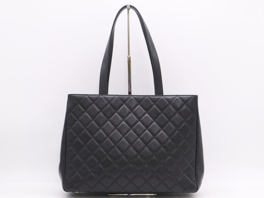 CHANEL Caviar Skin Cocomark Matrasse Business Affinity Tote Bag Black GD Fittings with Storage Bag Card Seal 23427878 Tote Bag