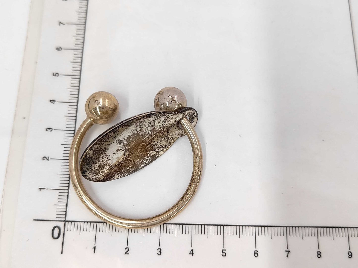 Tiffany & Co. SV925 Key Ring Return to Tiffany Oval Tag Screwball Key Case/Key Holder