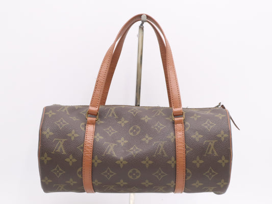 LOUIS VUITTON M51365 Monogram Papillon 30 Old Model Handbag with Pouch