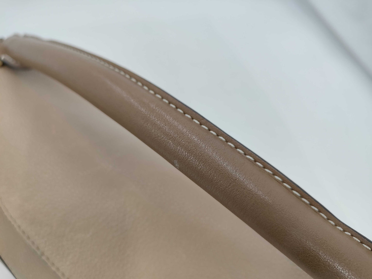 LOEWE Leather Puzzle Bag, Medium, 2-Way Bag, Beige, with Strap and Dust Bag