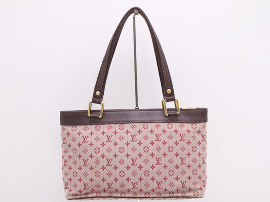 LOUIS VUITTON M92678 Monogram Mini Lucille PM Cerise Handbag