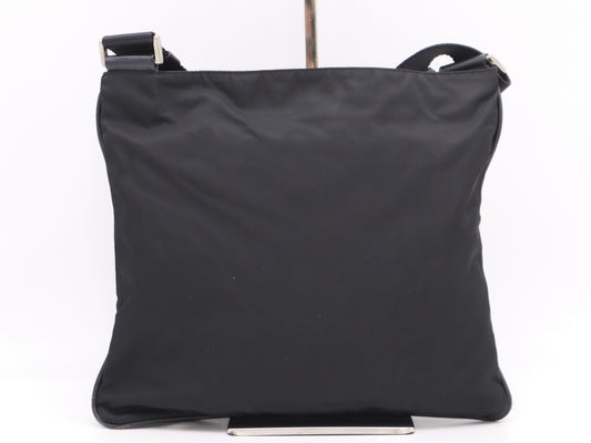 PRADA Nylon Triangle Logo Shoulder Bag Black SV Hardware Shoulder Bag