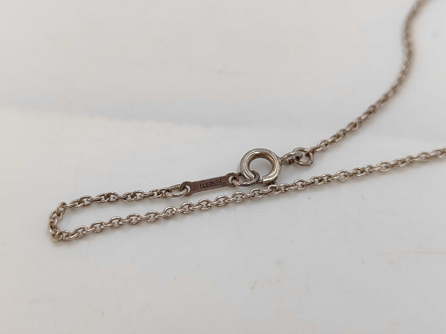 Tiffany & Co. SV925 Elsa Peretti Open Cross Necklace