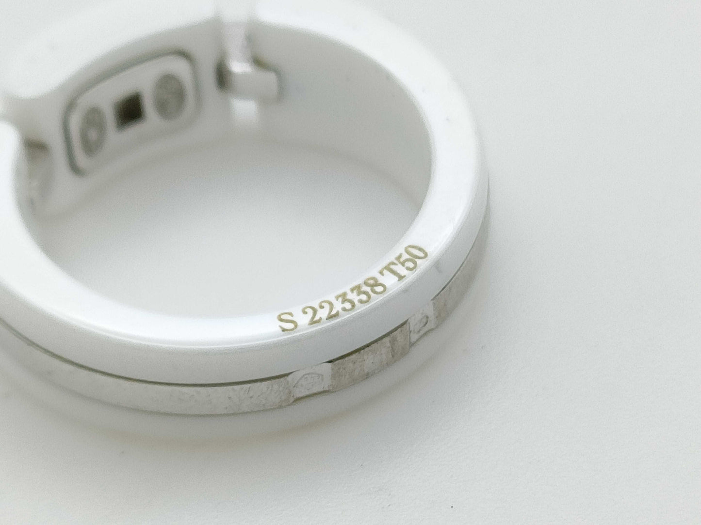 CHANEL Ultra T50 Ceramic WG Au750 6.3g Ring