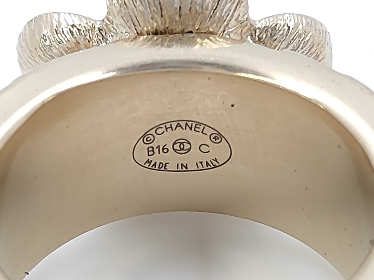 CHANEL Cocomark Flower Ring B16C Box Ring