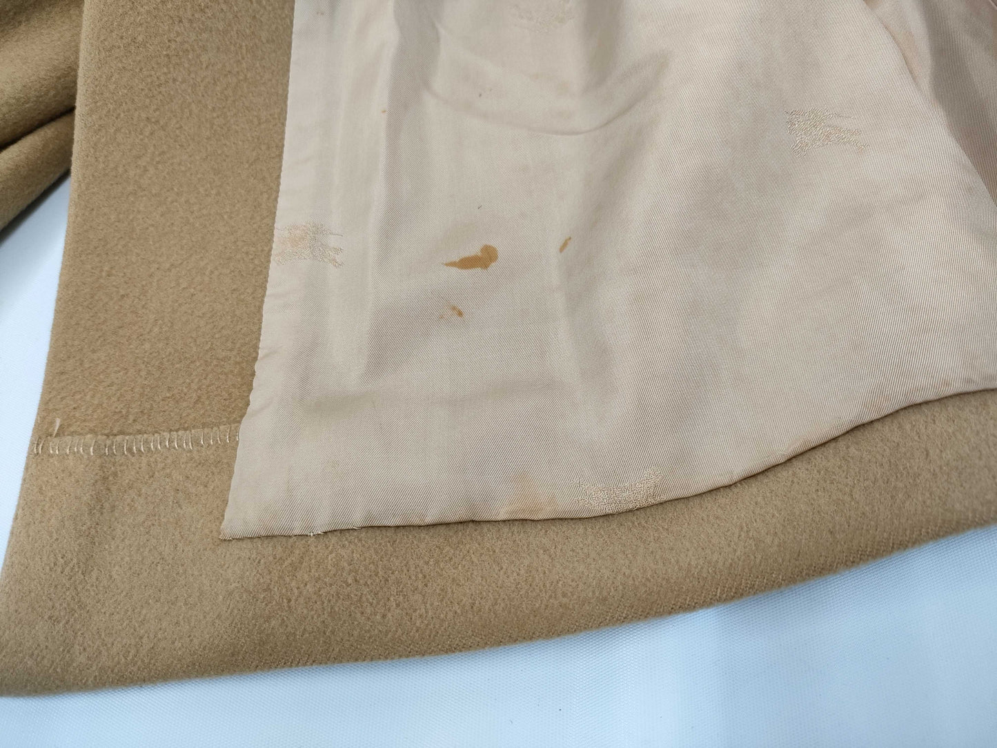 Burberrys BURBERRY Long Coat Cashmere Blend Belt Hose Logo C-TK83 b Coat