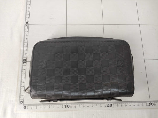 LOUIS VUITTON Damier Infini Zippy XL Wallet, 2019, Matte Silver Hardware, CA3129