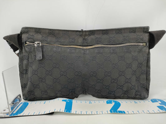 GUCCI GG Canvas Waist Bag in Black