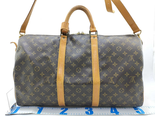 LOUIS VUITTON Monogram Vuitton Monogram Kipol Banduriere 50 Boston Bag