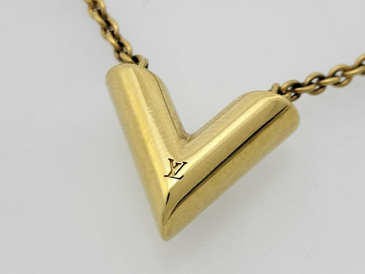 LOUIS VUITTON Vuitton Essential V Necklace Necklace
