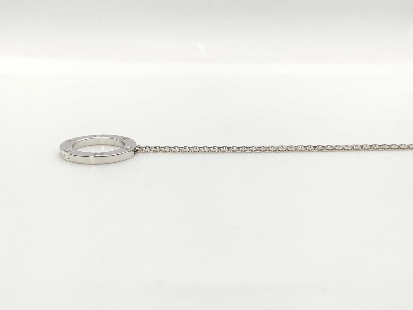 Cartier Love Circle 3PD WG Au750 15.0g Necklace