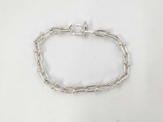 Tiffany&Co. Tiffany & Co. Hardware Small Link S Bracelet AG925 16.3g Bracelet Bangle