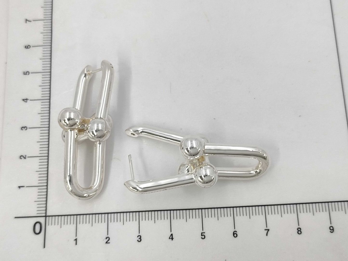 Tiffany&Co. Tiffany & Co. Hardware Extra Large Link Earrings AG925 17.4G Earrings