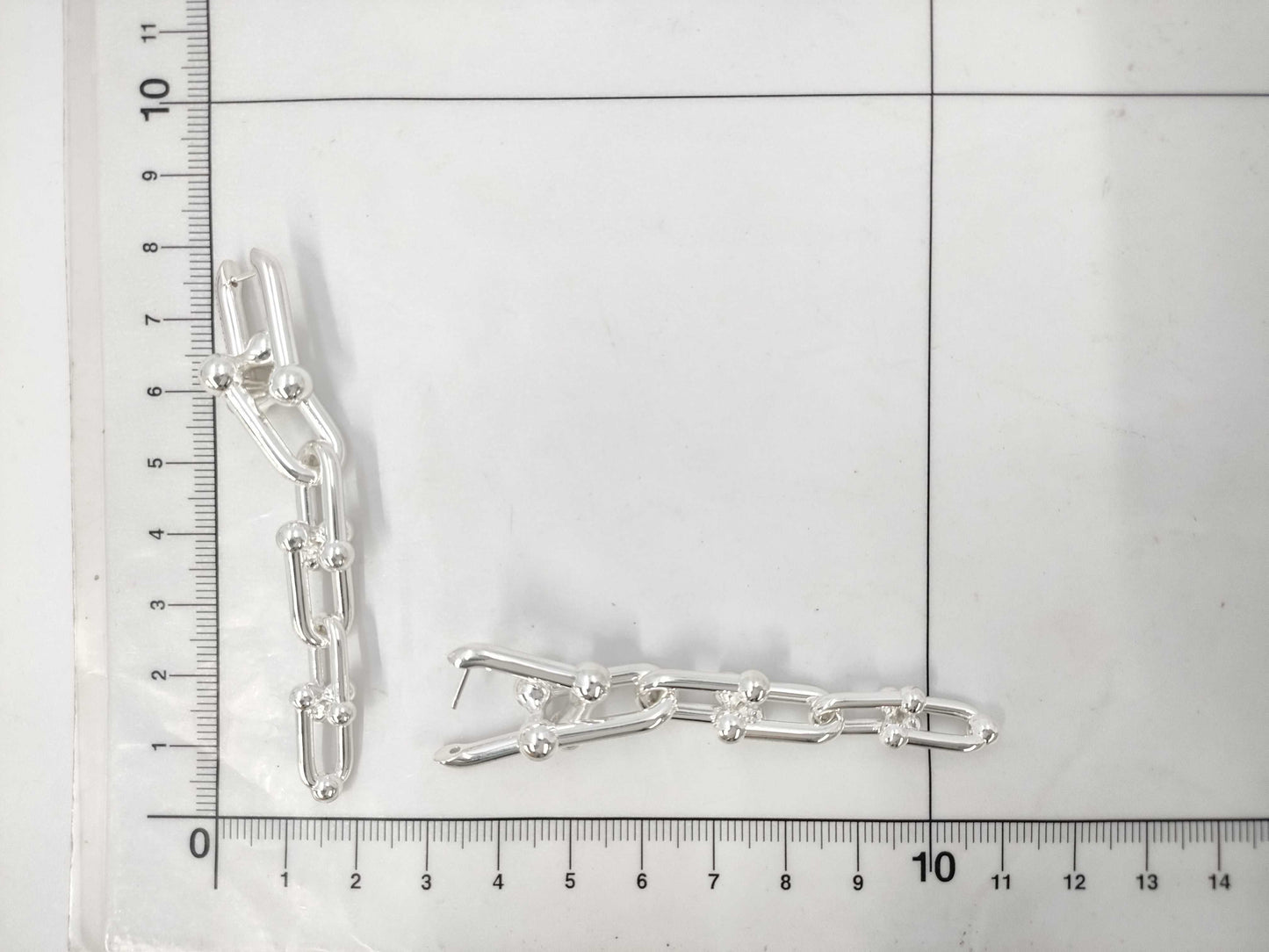 Tiffany&Co. Tiffany & Co. Hardware Graduated Link Earrings AG925 22.5G Earrings