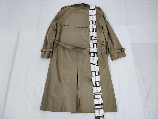BURBERRY London Trench Coat Megacheck Cashmere Blend Coat with Liner