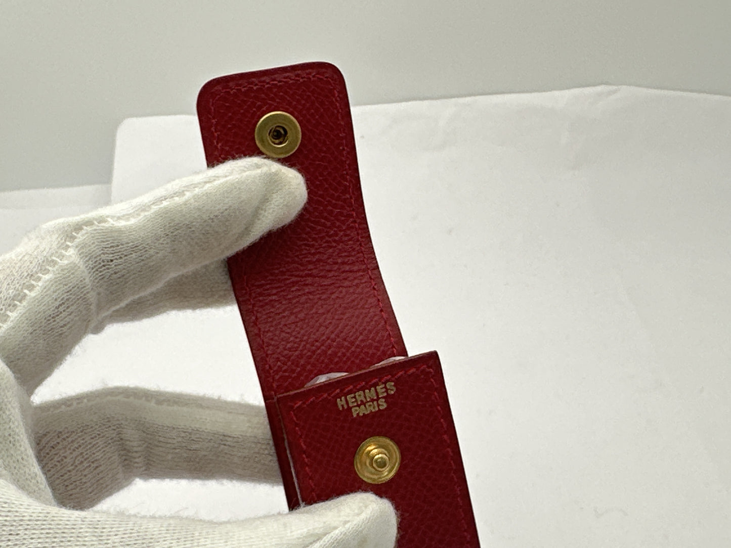 HERMES Gum Case Lip Case Kushbel Red Box Other Accessories