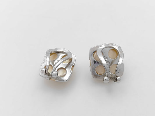 Faux Pearl SV925 9.6g Earrings