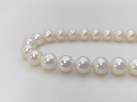 Pearl Diameter Approx. 8.0-9.4mm SV 51.3g Necklace