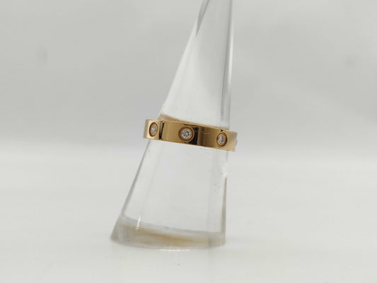 Cartier Mini Love #52 Full Diamond PG Au750 4.3g Ring