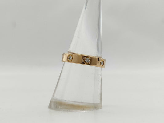 Cartier Mini Love #53 Full Diamond PG 750 4.1g Ring