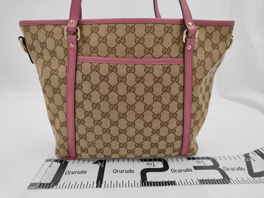 GUCCI Gucci GG Canvas 2-Way Tote Bag Tote Bag
