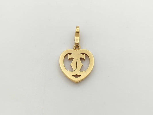 Cartier 2C Charm Pendant Top in Yellow Gold 750, 5.5g