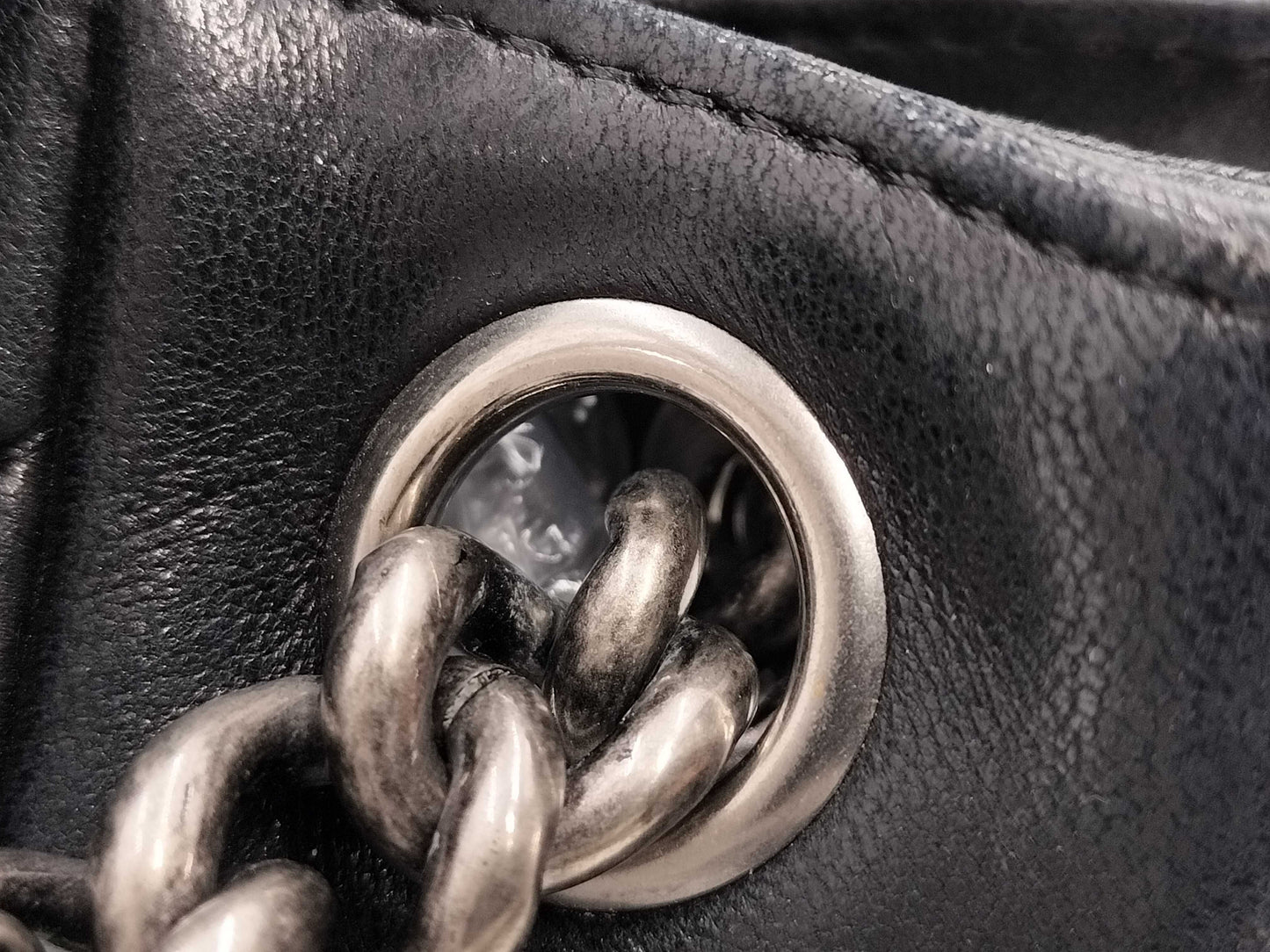 CHANEL Boy Chanel Chain Shoulder Black Bag