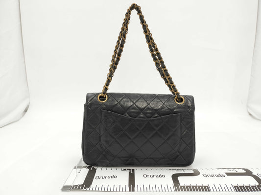 CHANEL Matrasse W Flap Black with Jujin Plaza Logo Shoulder Bag