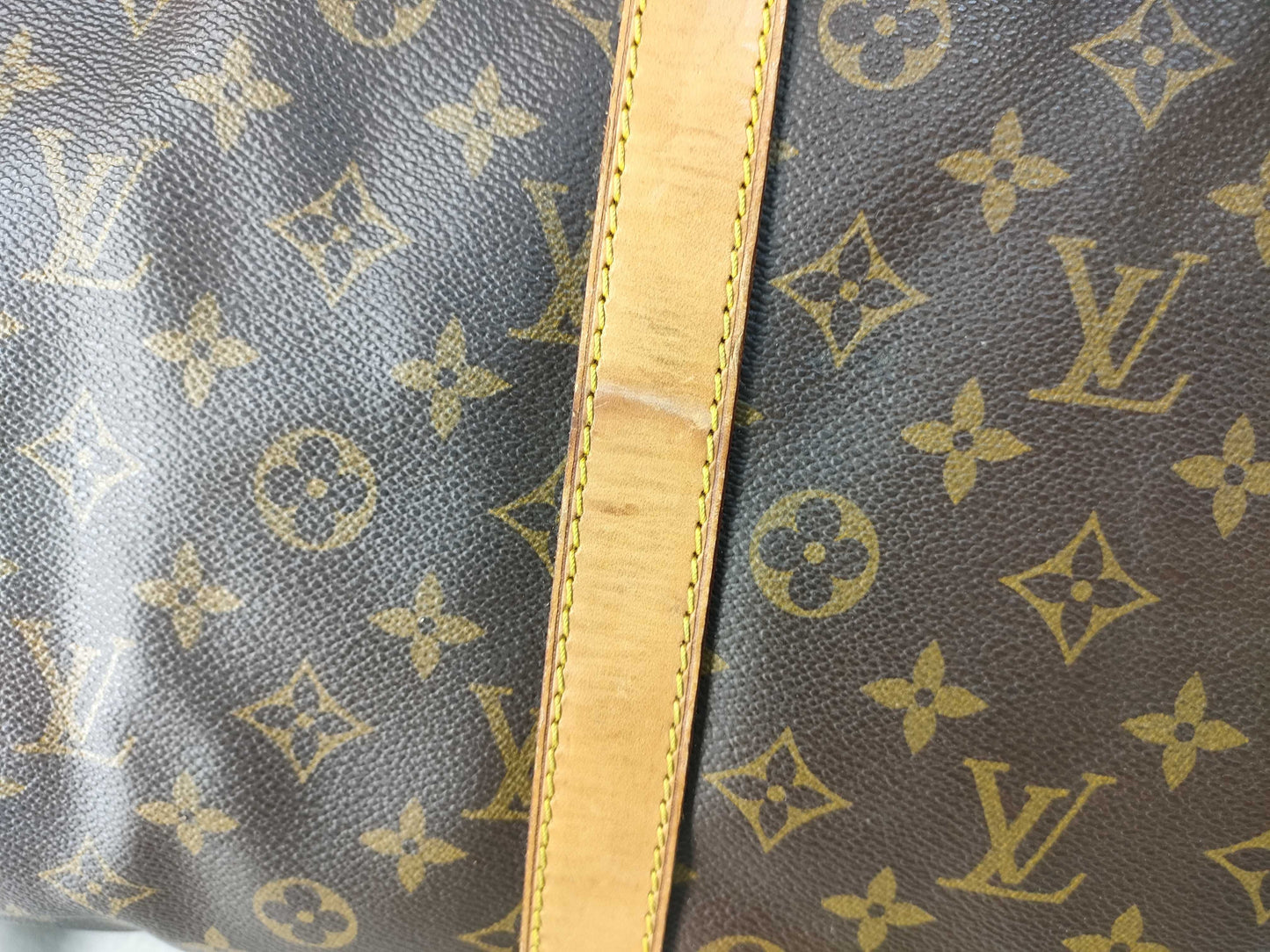 LOUIS VUITTON Monogram Louis Vuitton Keepall 55 Bandouliere Boston Bag