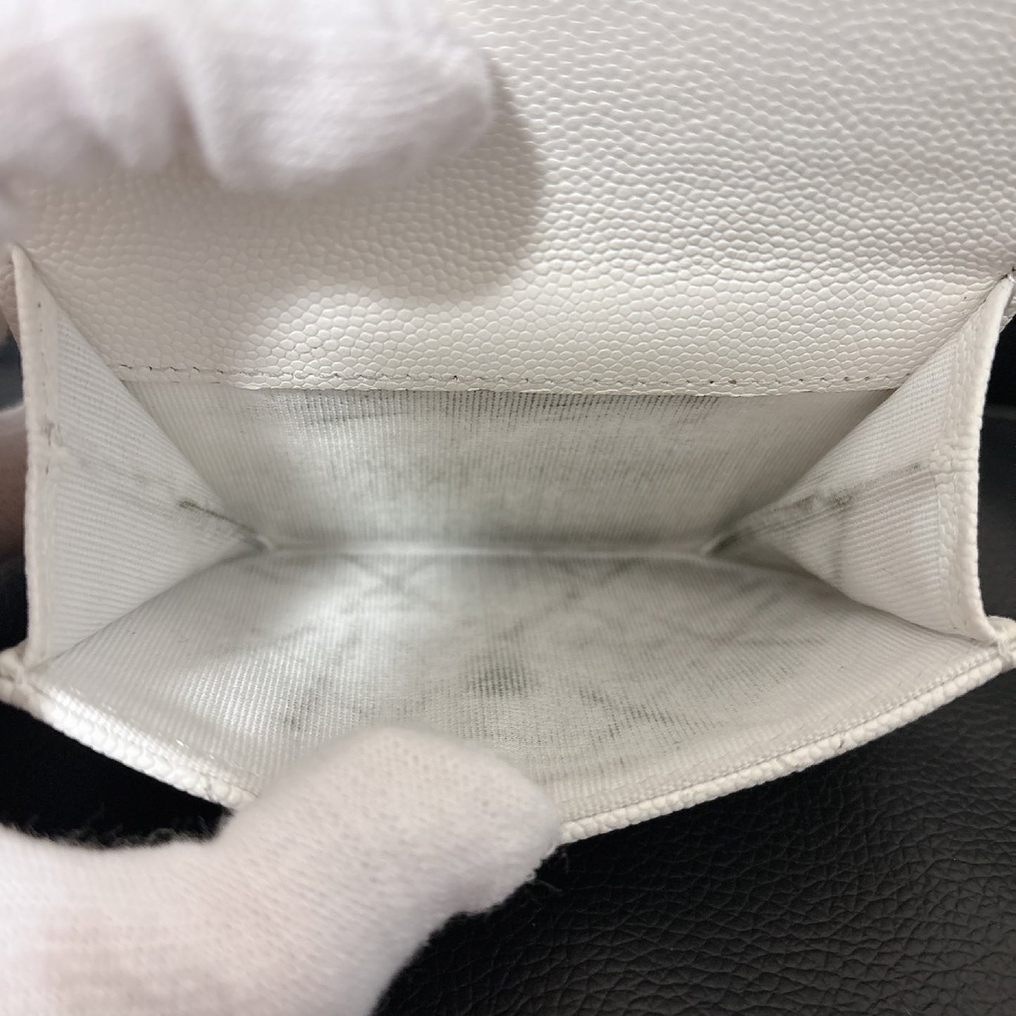 CHANEL Caviar Skin Matelasse Small Flap Wallet AP4173 Wallet