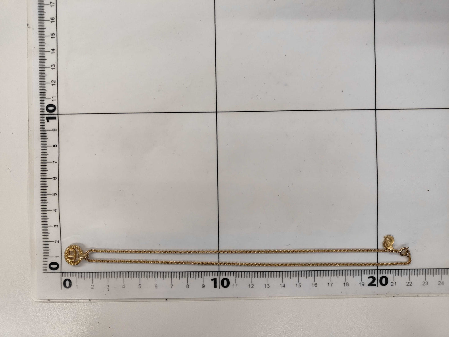 Dior CD logo necklace