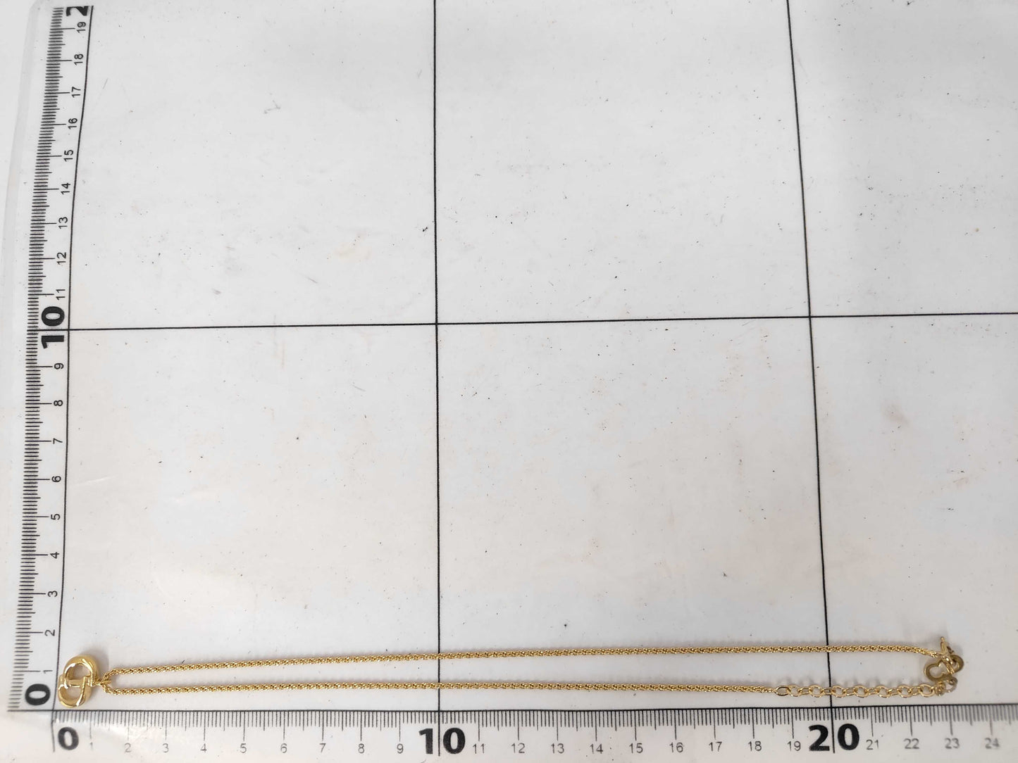 Dior CD logo necklace