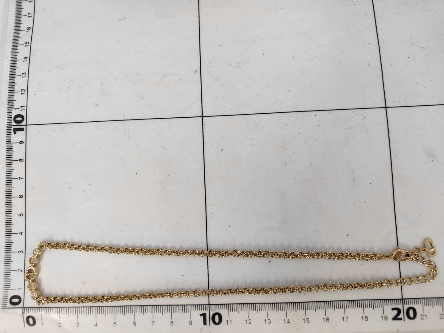 Dior CD logo rhinestone necklace