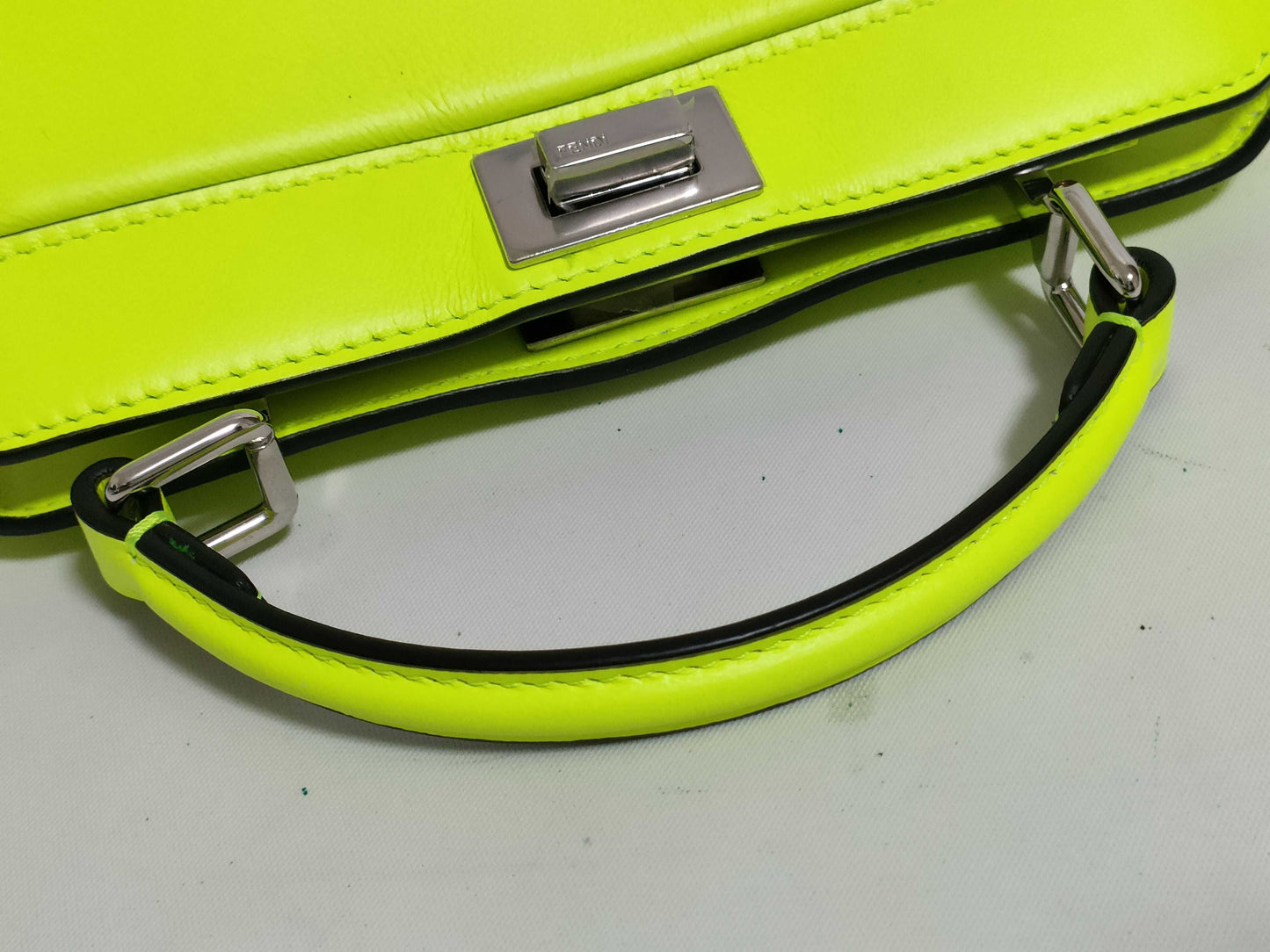 FENDI Peekaboo ICIU Petit MARC JACOBS Collaboration Ribbon & Rain Cover Shoulder Bag