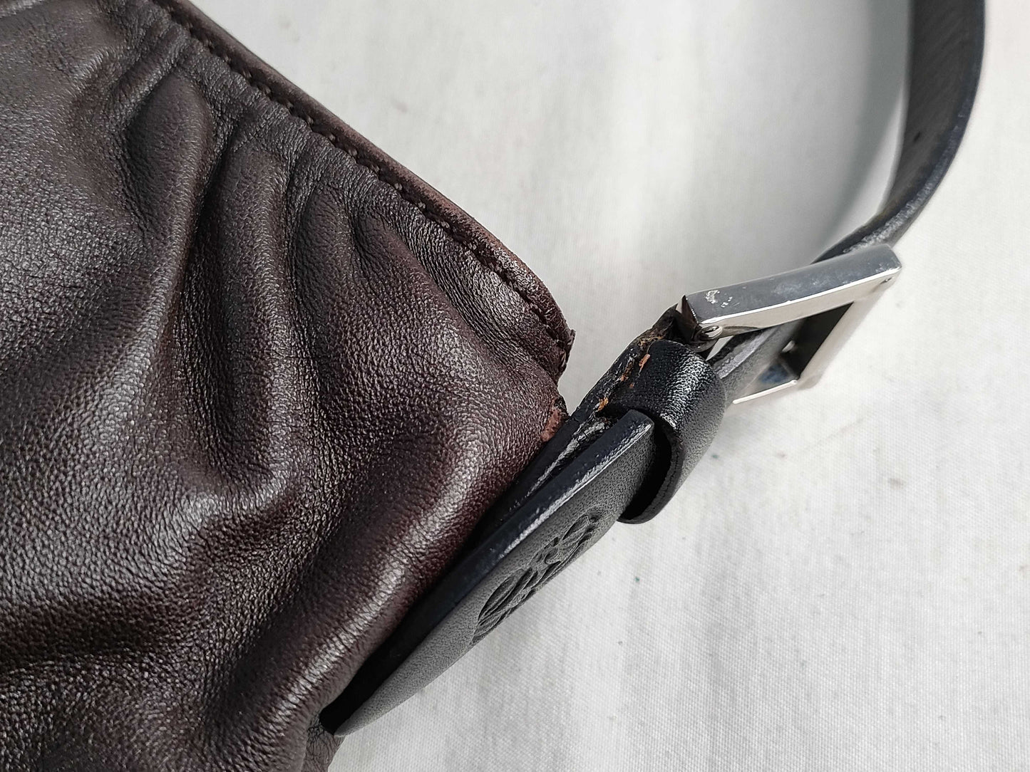 LOEWE Anagram Nappa Leather Accessory Pouch Handbag