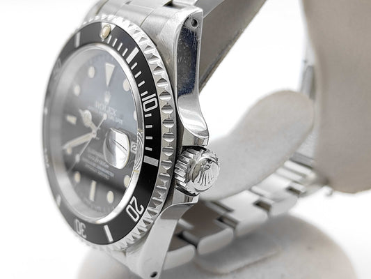 ROLEX Submariner 16610 W600509 Black Dial Tritium Oyster Bracelet Men's Watch