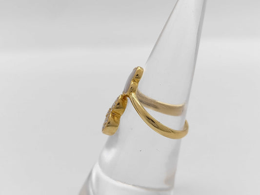 Shell D0.33ct K18 4.1g Ring