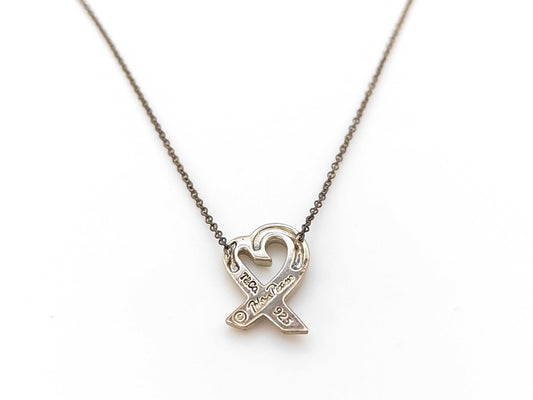 Tiffany & Co. Tiffany SV925 Loving Heart NC 1P Diamond Necklace