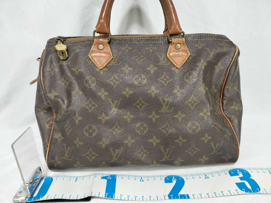 LOUIS VUITTON Monogram Speedy 30 USA Handbag