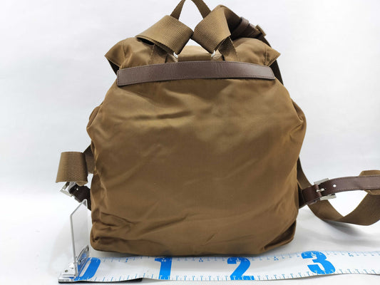 PRADA Nylon PRADA Nylon Triangle Plate Backpack Brandy Backpack