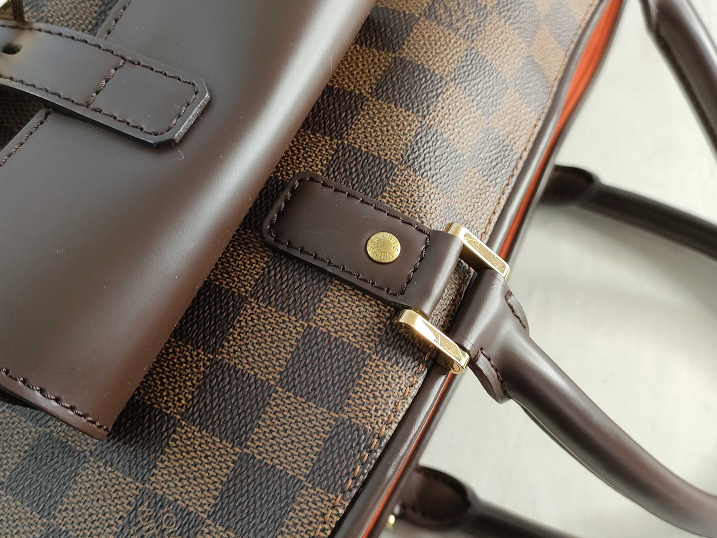 LOUIS VUITTON Damier LV Manosque Handbag