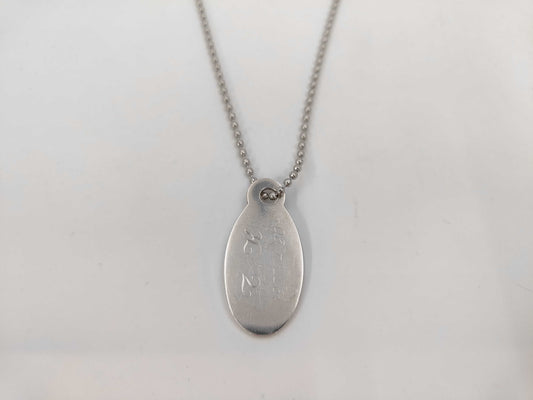 Tiffany & Co. Tiffany Return to Oval Necklace, Silver, Ball Chain, Non-Original Chain Necklace